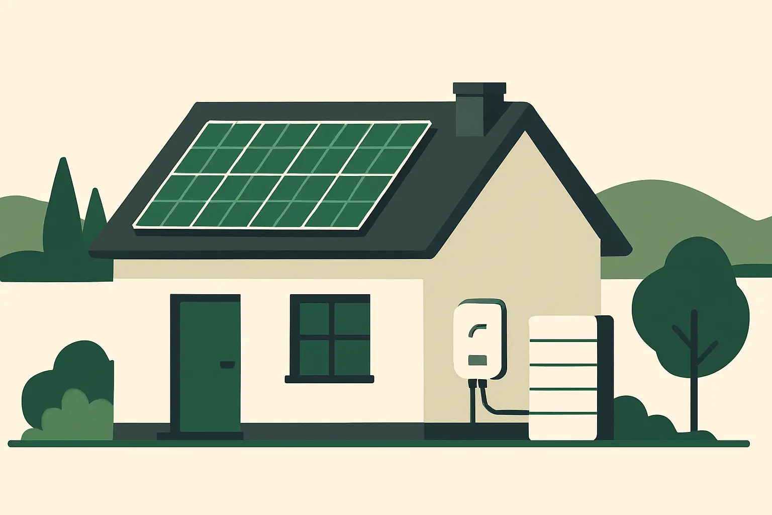 Ilustracja poglądowa do artykułu „Magazyn energii w Kamiennej Górze — ile prądu daje tu fotowoltaika”