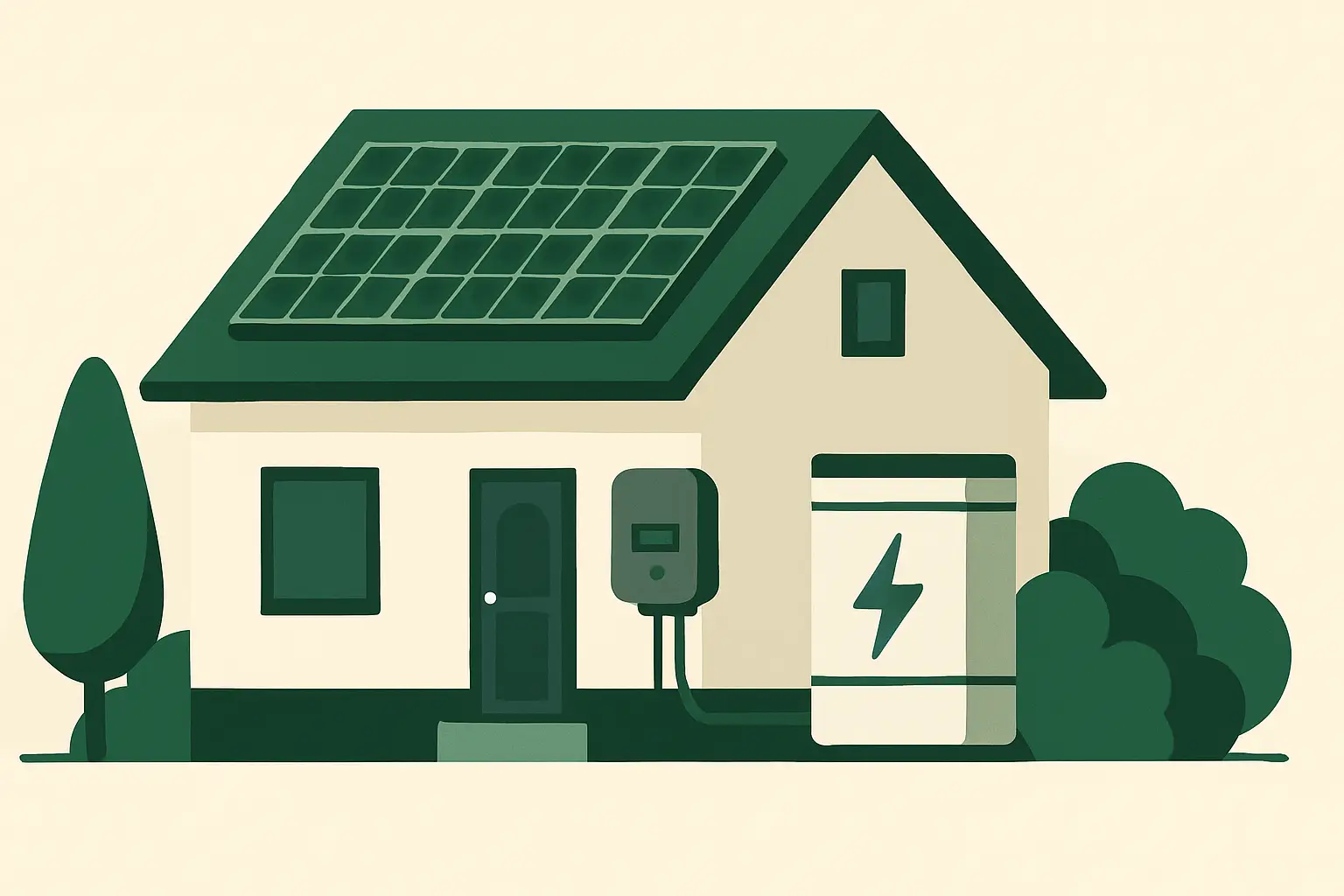 Ilustracja poglądowa do artykułu „Magazyn energii w Lwówku Śląskim — ile prądu daje tu fotowoltaika”