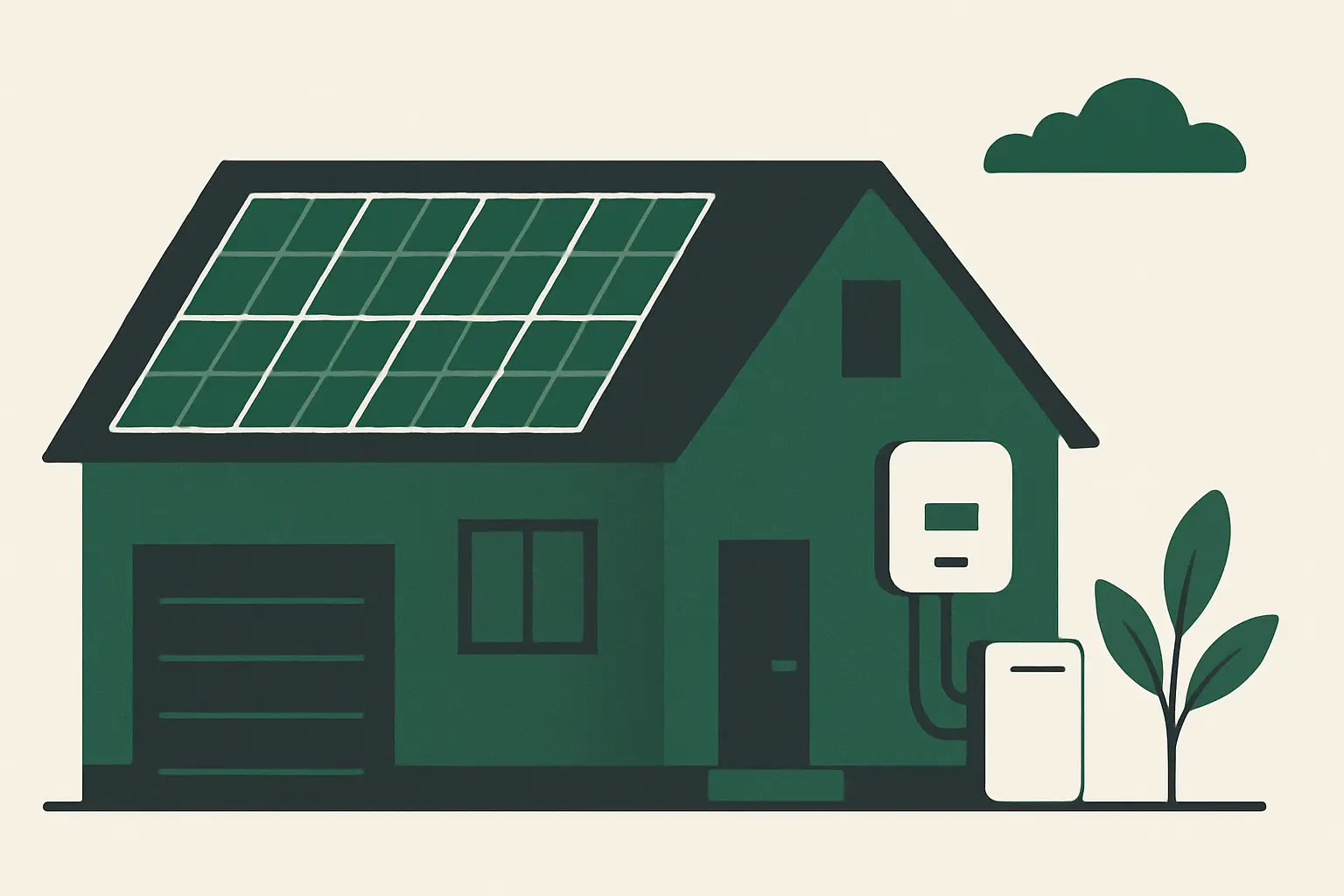 Ilustracja poglądowa do artykułu „Magazyn energii w Wołowie — ile prądu daje tu fotowoltaika”