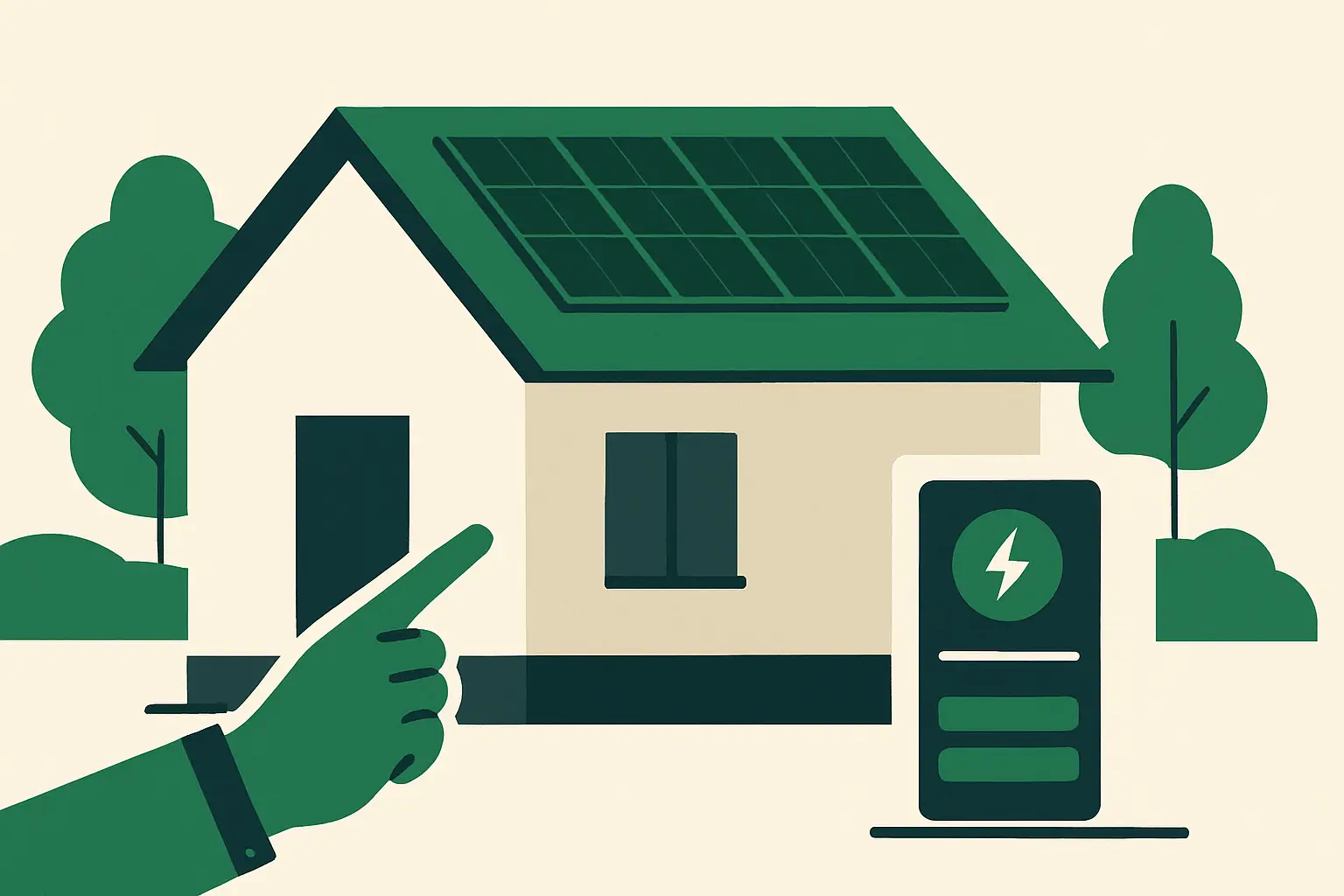 Ilustracja poglądowa do artykułu „Magazyn energii w Sępólnie Krajeńskim — ile prądu daje tu fotowoltaika”