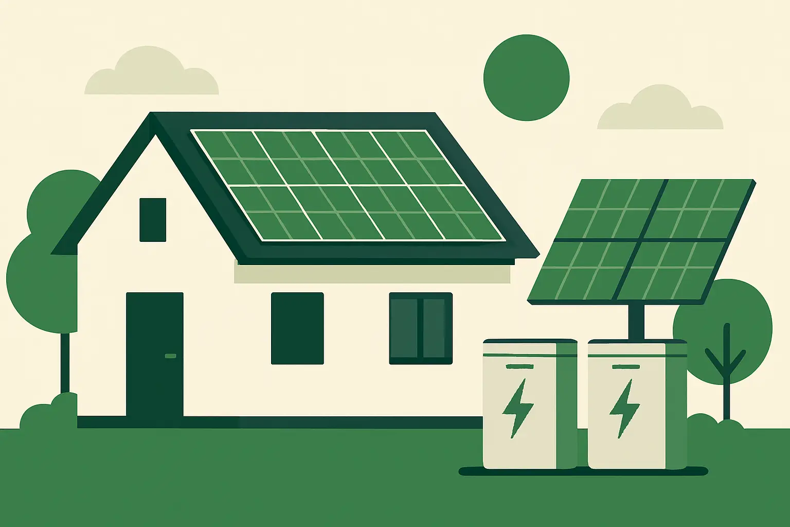 Ilustracja poglądowa do artykułu „Magazyn energii w Więcborku. Ile prądu daje tu fotowoltaika”
