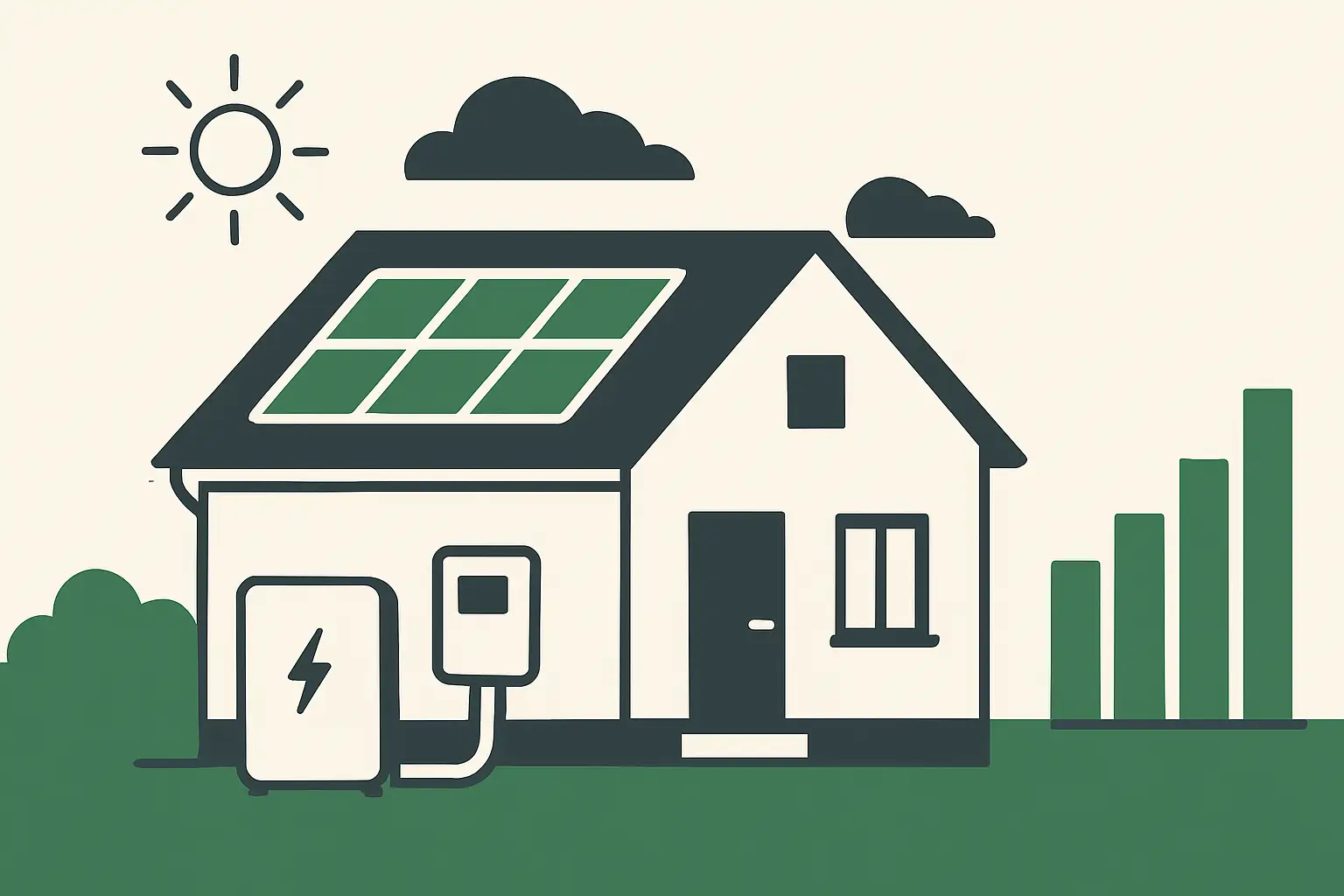 Ilustracja poglądowa do artykułu „Magazyn energii w Koronowie — ile prądu daje tu fotowoltaika”