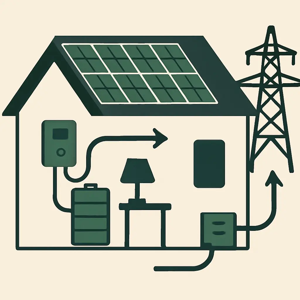Ilustracja poglądowa do części „Co to jest domowy magazyn energii”