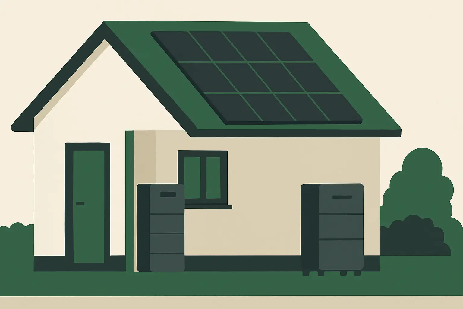 Ilustracja poglądowa do artykułu „Gdzie ustawić magazyn energii w domu i na zewnątrz”