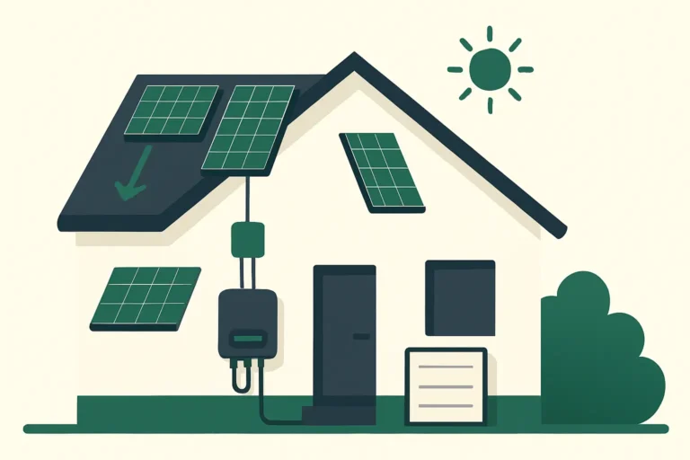 Ilustracja poglądowa do artykułu „Kiedy optymalizatory mocy mają sens w instalacji PV?”