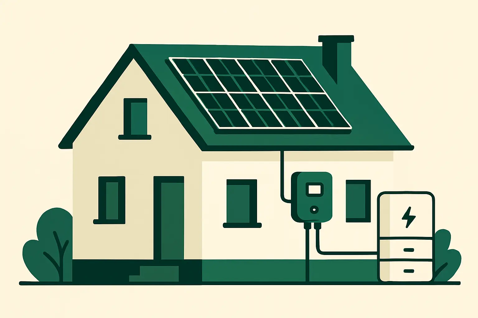 Ilustracja poglądowa do artykułu „Magazyn energii w Koluszkach: ile prądu daje tu fotowoltaika”