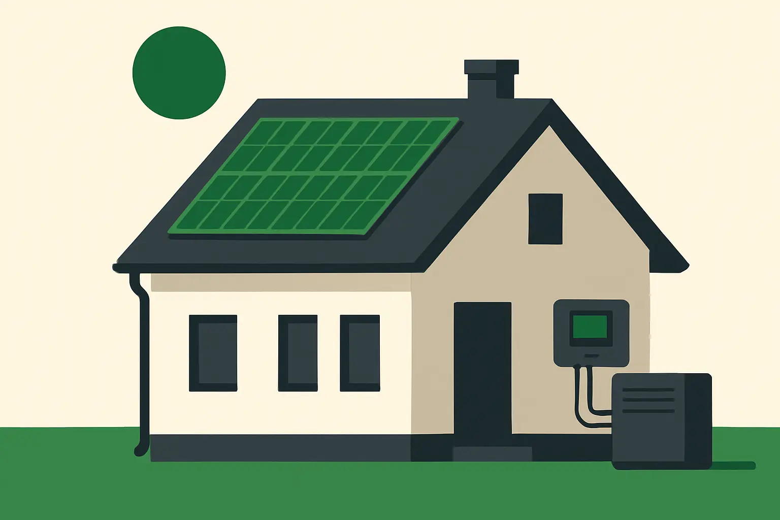 Ilustracja poglądowa do artykułu „Magazyn energii w Lubartowie: ile prądu daje fotowoltaika”