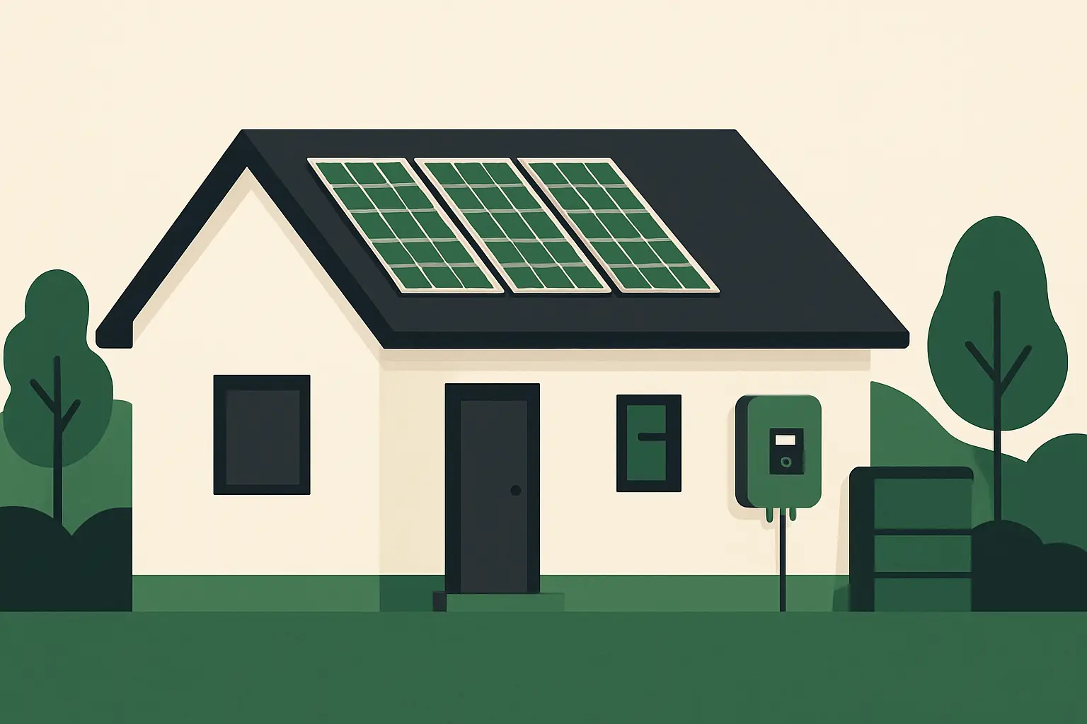 Ilustracja poglądowa do artykułu „Magazyn energii w Pałecznicy: ile prądu daje fotowoltaika”