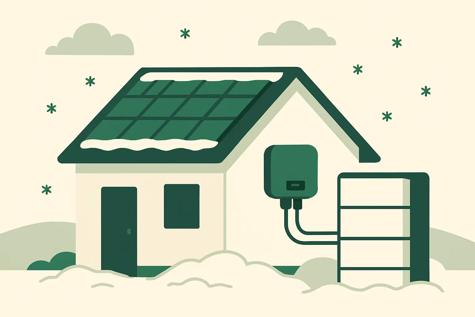 Ilustracja poglądowa do artykułu „Magazyn energii zimą. Jak działa w niskich temperaturach”