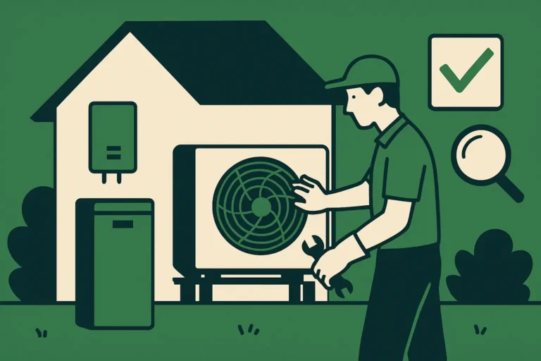 Ilustracja poglądowa do artykułu „Serwis pompy ciepła. Co zrobisz sam i czemu się wyłącza”